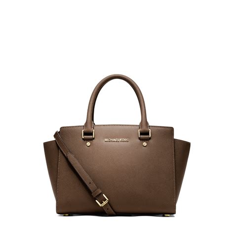 michael michael kors selma medium tz satchel dark dune